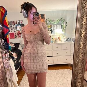 NWT Polka Dot Nasty Gal Bodycon Dress US 2